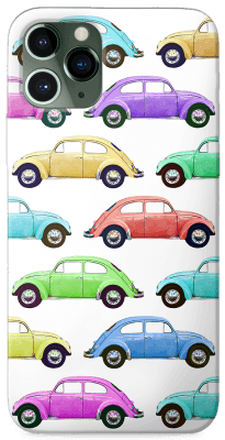 Colorful old cars