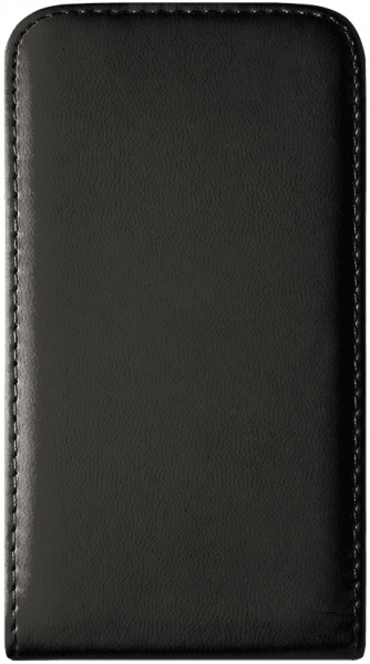 Apple iPhone SE (2016) lenyíló flipes bőrtok fekete