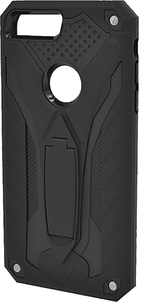 Apple iPhone 8 Plus ütésálló tok kitámasztóval logó kihagyós fekete