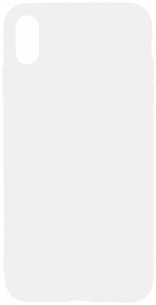 Apple iPhone XS Max szilikon tok matt-fényes keret átlátszó