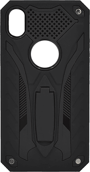 Apple iPhone XR ütésálló tok logó kihagyós fekete