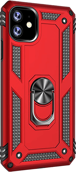 Apple iPhone 11 Pro ütésálló tok beépített fémlemez piros