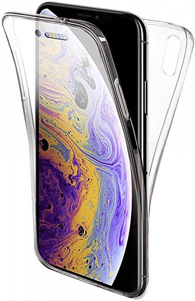 Apple iPhone XS Max szilikon tok 360 ° védelem átlátszó