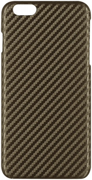 Apple iPhone 6S Plus szilikon tok karbon mintás barna