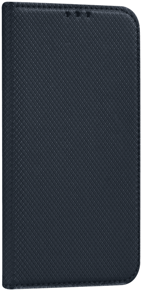Apple iPhone XR oldalra nyíló flipes bőrtok rombusz mintás fekete
