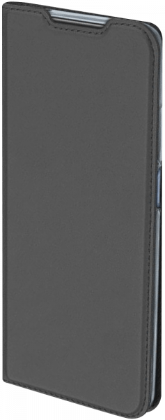 Apple iPhone XR oldalra nyíló flipes bőrtok elől-hátul mágneses szürke