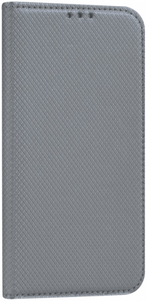 Apple iPhone 6S oldalra nyíló flipes bőrtok rombusz mintás ezüst