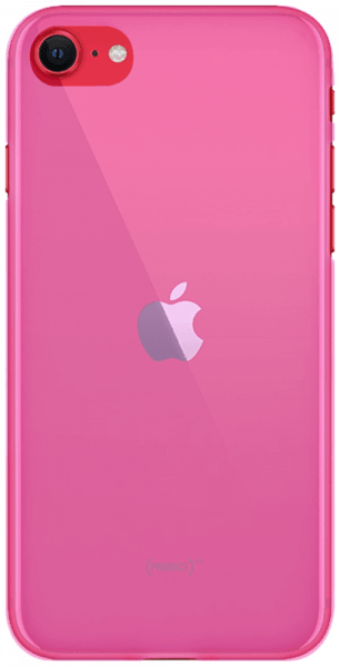 Apple iPhone SE (2020) szilikon tok átlátszó rózsaszín