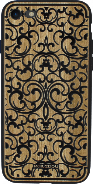 Apple iPhone 7 kemény hátlap fa mintás fekete mintázattal