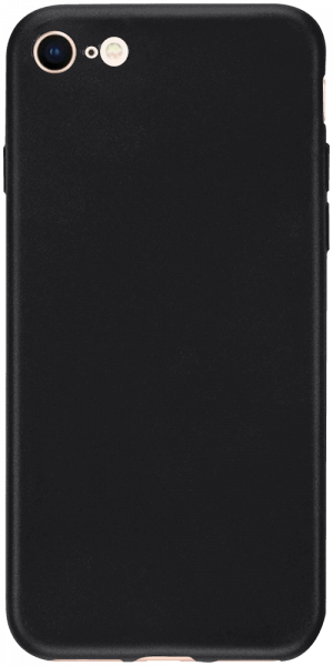 Apple iPhone SE (2020) szilikon tok matt fekete