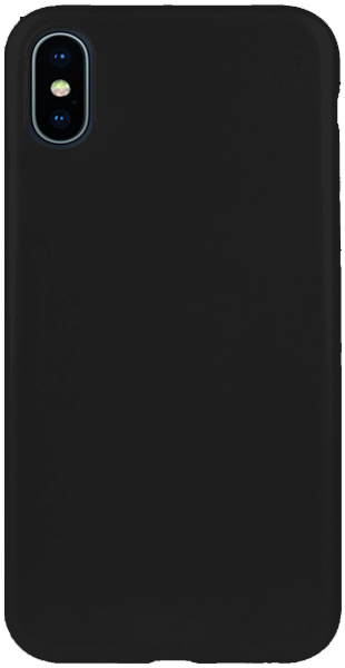 Apple iPhone XS szilikon tok matt fekete