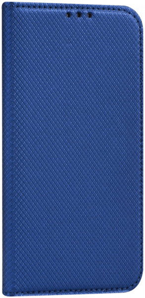 Apple iPhone 12 Pro oldalra nyíló flipes bőrtok rombusz mintás sötétkék