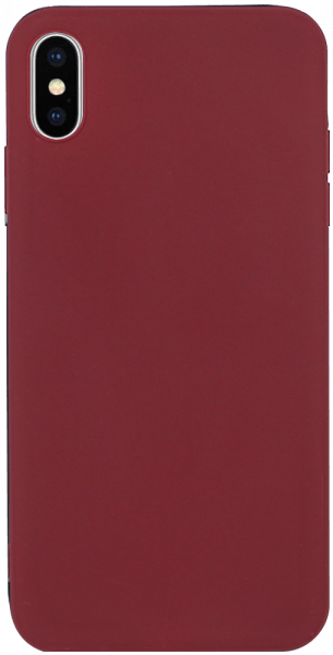 Apple iPhone XS Max szilikon tok matt bordó