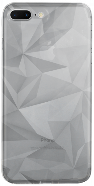 Apple iPhone 7 Plus szilikon tok 3D gyémántmintás átlátszó