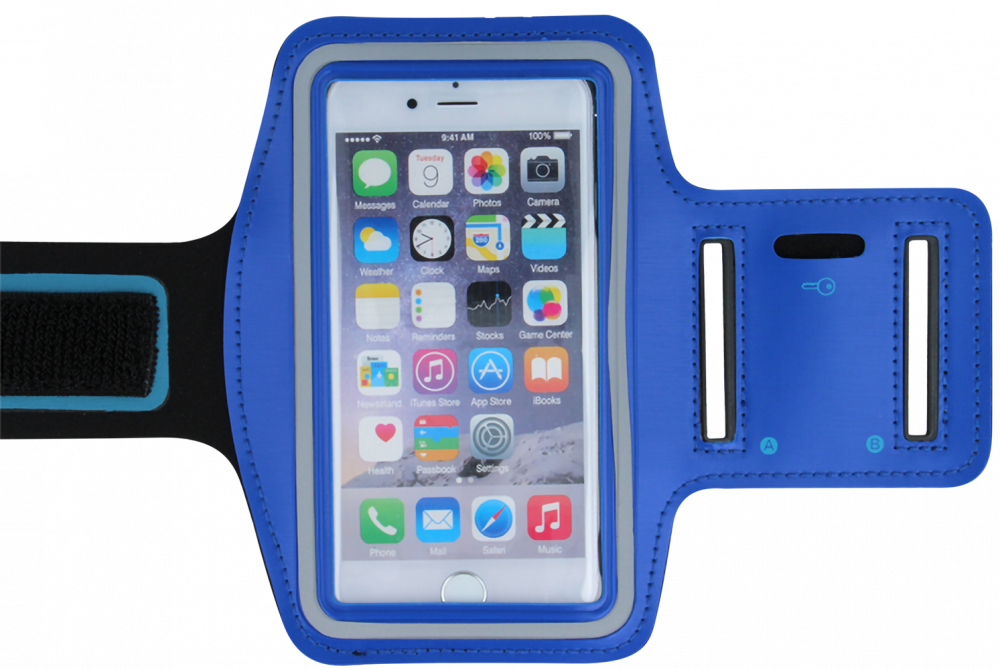 Apple iPhone XS sport tok univerzális, karra rögzíthető kék