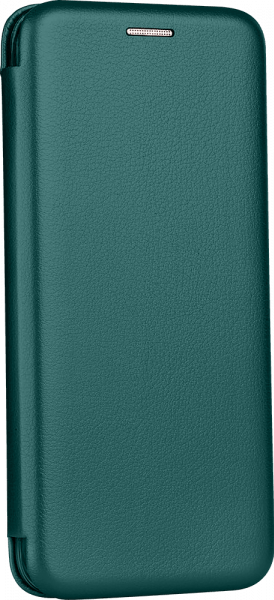 Apple iPhone 12 Pro Max oldalra nyíló mágneses flipes bőrtok prémium minőség sötétzöld