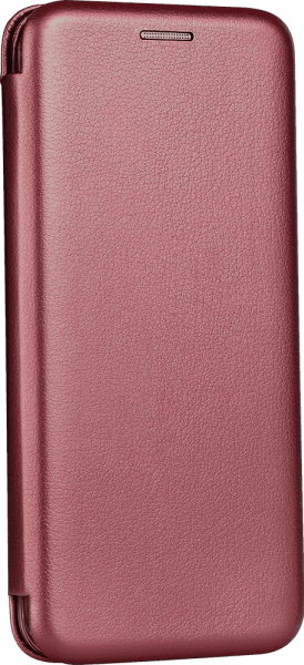 Apple iPhone 12 Pro oldalra nyíló mágneses flipes bőrtok prémium minőség bordó