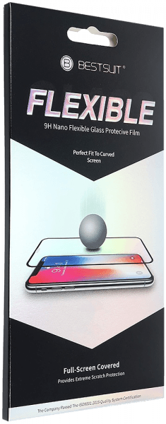 Apple iPhone 13 Mini flexibilis hibrid képernyővédő fólia fekete