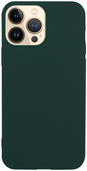 Apple iPhone 13 Pro Max szilikon tok matt sötétzöld
