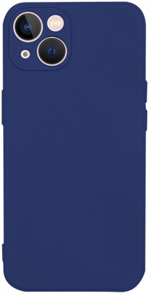 Apple iPhone 13 szilikon tok kameravédővel matt sötétkék