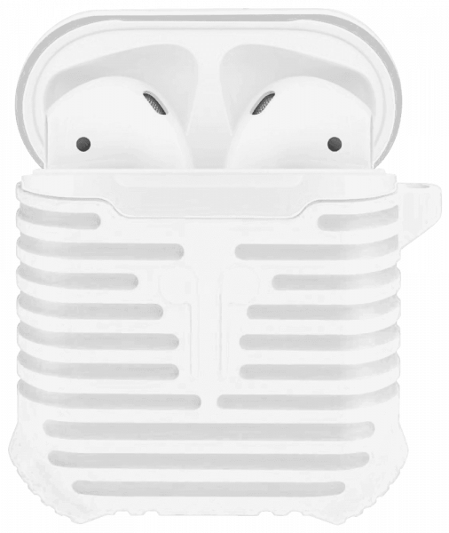Apple iPhone 11 3. generációs AirPod töltő szilikon tok fehér