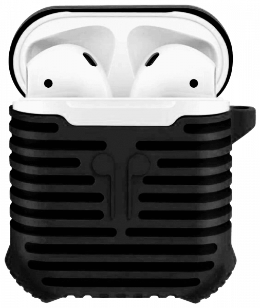 Apple iPhone SE (2016) 3. generációs AirPod töltő szilikon tok fekete