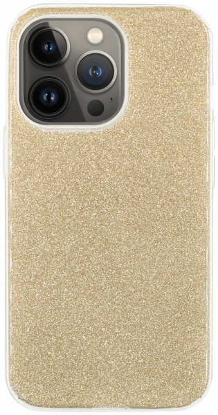 Apple iPhone 13 Pro szilikon tok csillogó hátlap arany