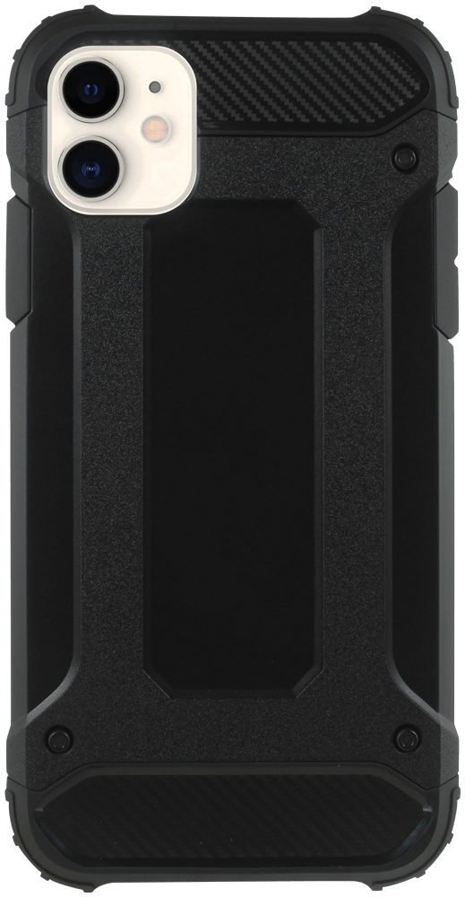 Apple iPhone 11 ütésálló tok légpárnás sarkas, hibrid Forcell Armor fekete