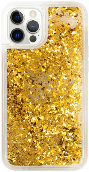 Apple iPhone 12 Pro Max szilikon tok gyári Liquid Sparkle arany