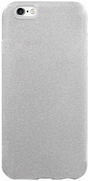Apple iPhone 6S szilikon tok kivehető ezüst csillámporos réteg átlátszó