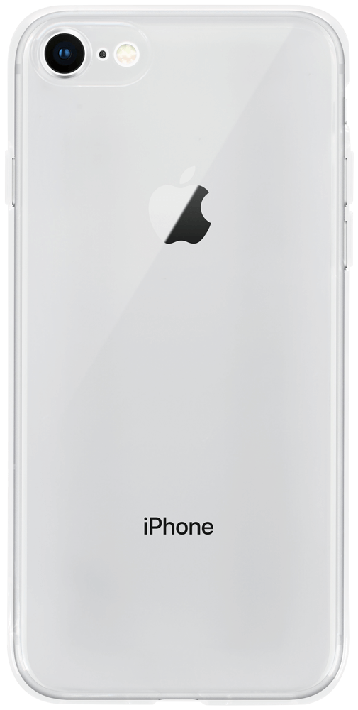 Apple iPhone SE (2020) szilikon tok közepesen ütésálló kameravédővel átlátszó