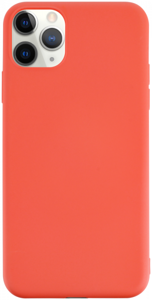 Apple iPhone 11 Pro Max szilikon tok matt barackszínű