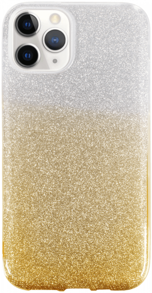Apple iPhone 11 Pro szilikon tok csillogó hátlap arany/ezüst
