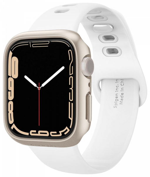 Apple Watch 7 (41mm) műanyag tok SPIGEN Thin Fit csillagfény