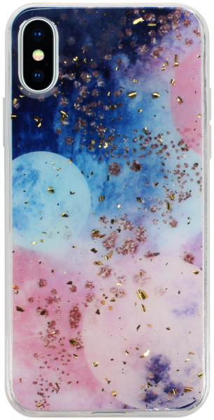 Apple iPhone X kemény hátlap Gold Glam Galactic