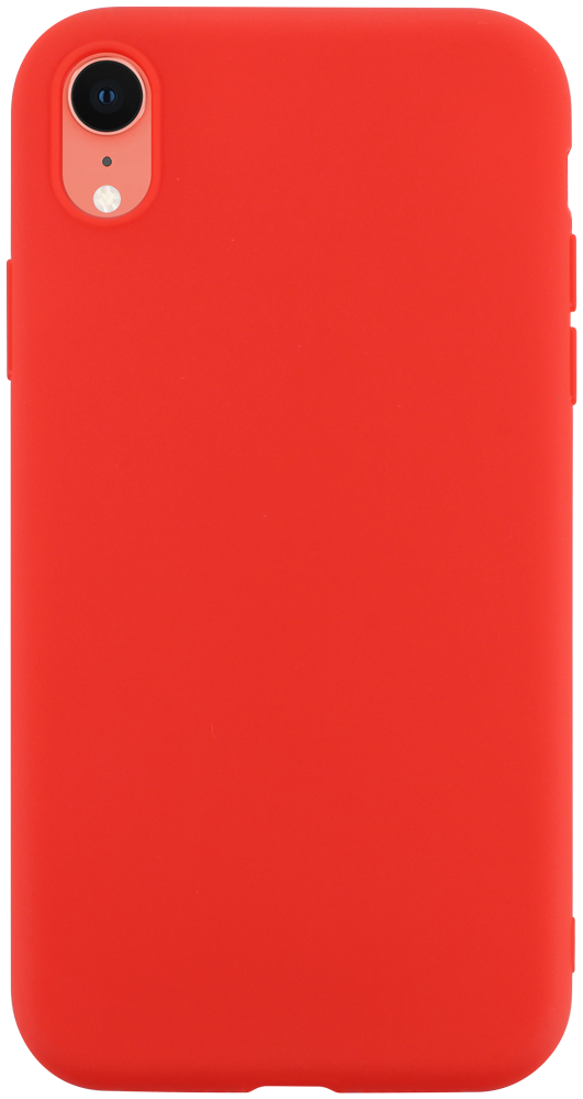 Apple iPhone XR szilikon tok matt piros