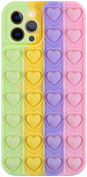 Apple iPhone 12 Pro szilikon tok Heart Pop It