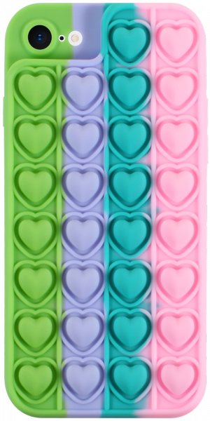 Apple iPhone SE (2022) szilikon tok Heart Pop It