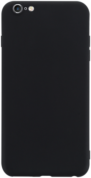 Apple iPhone 6S Plus szilikon tok kameravédővel matt fekete