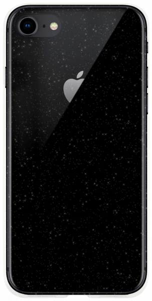 Apple iPhone SE (2020) szilikon tok csillogó átlátszó