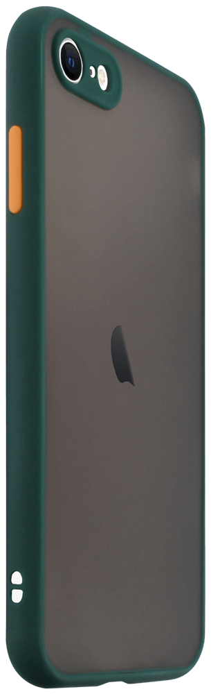 Apple iPhone 7 kemény hátlap Vennus Button Bumper kameravédővel sötétzöld