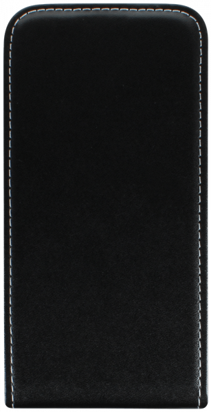 Apple iPhone 12 lenyíló flipes bőrtok fekete