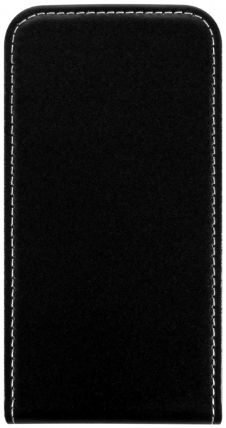 Apple iPhone 12 Mini lenyíló flipes bőrtok fekete