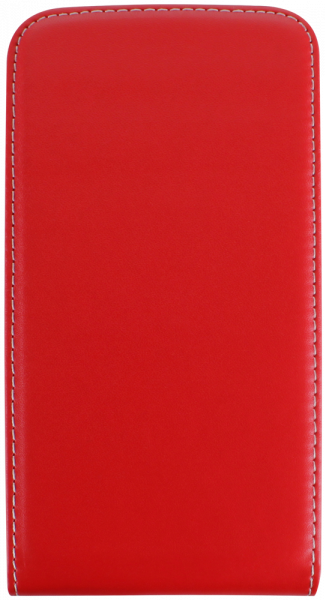 Apple iPhone 8 Plus lenyíló flipes bőrtok piros
