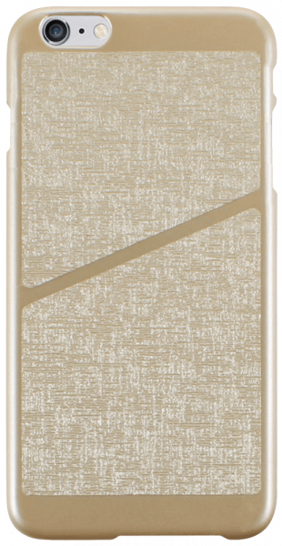Apple iPhone 6S Plus kemény hátlap mikroszálas vonal minta arany
