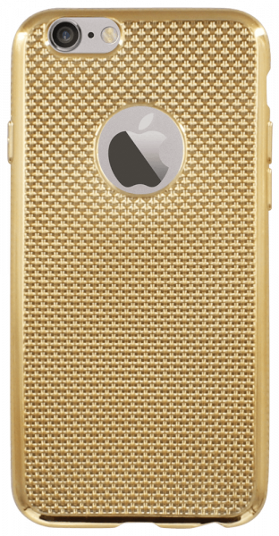 Apple iPhone 6 szilikon tok logó kihagyós arany