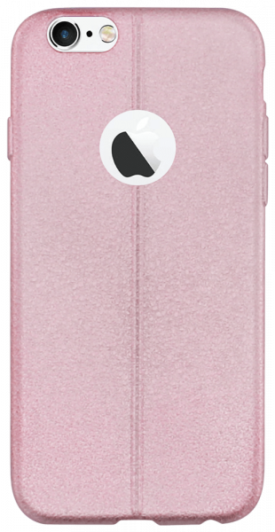 Apple iPhone 6S szilikon tok logó kihagyós bőrhatású rózsaszín
