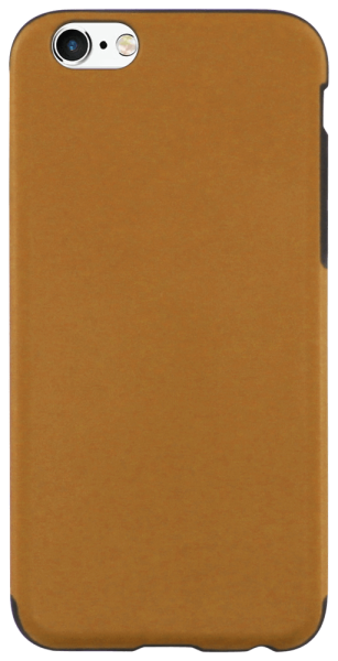 Apple iPhone 6S szilikon tok bőrhatású narancssárga
