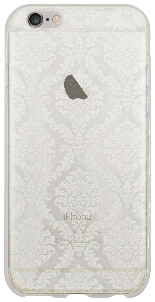 Apple iPhone 6S szilikon tok damaszkuszi virágminta átlátszó