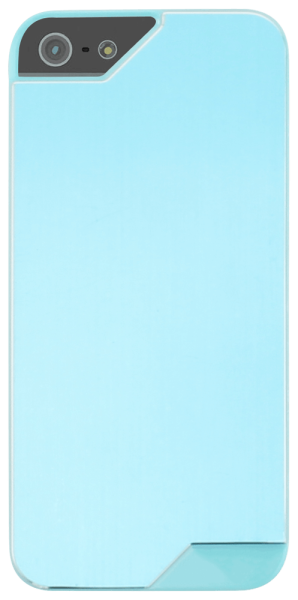 Apple iPhone 5 kemény hátlap fém hátlappal kék